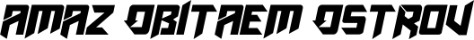 Amaz Obitaem Ostrov font