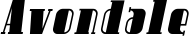 Avondale font