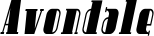Avondale font
