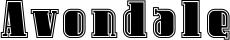 Avondale font