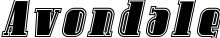 Avondale font