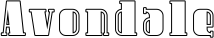 Avondale font