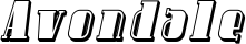 Avondale font