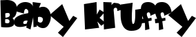 Baby Kruffy font