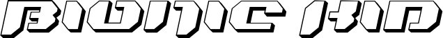 Bionic Kid font