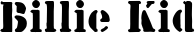 Billie Kid font