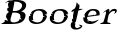 Booter font