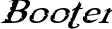 Booter font