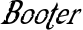 Booter font