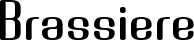 Brassiere font