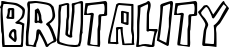 Brutality font