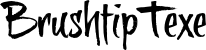 BrushtipTexe font