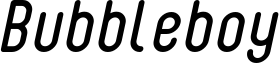 Bubbleboy font