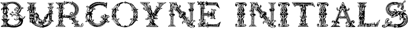 BURGOYNE INITIALS font