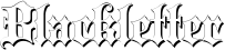 Blackletter font