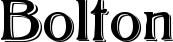 Bolton font