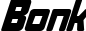 Bonk font