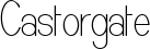 Castorgate font