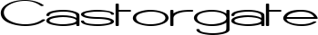 Castorgate font
