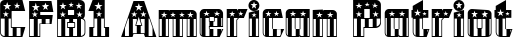 CFB1 American Patriot font