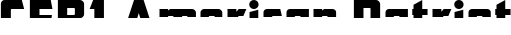 CFB1 American Patriot font