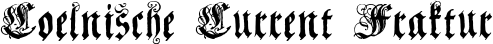 Coelnische Current Fraktur font