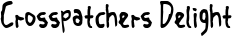 Crosspatchers Delight font