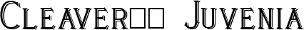 Cleaver’s Juvenia font