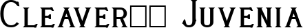 Cleaver’s Juvenia font