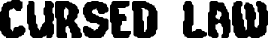Cursed Law font
