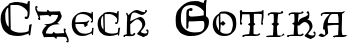 Czech Gotika font