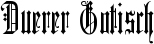 Duerer Gotisch font