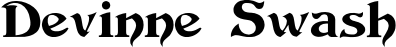 Devinne Swash font