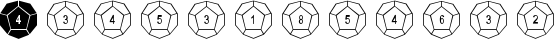 Dodecahedron font