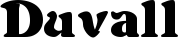 Duvall font
