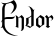 Endor font