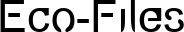 Eco-Files font