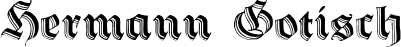 Hermann Gotisch font