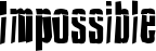 Impossible font
