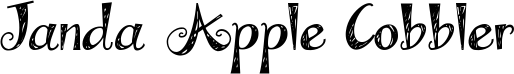 Janda Apple Cobbler font