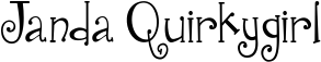 Janda Quirkygirl font