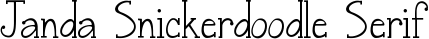 Janda Snickerdoodle Serif font