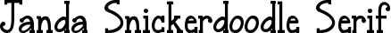 Janda Snickerdoodle Serif font