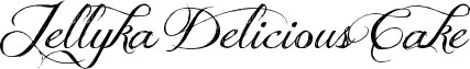 Jellyka Delicious Cake font