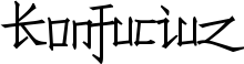 Konfuciuz font