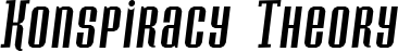Konspiracy Theory font