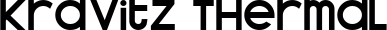Kravitz Thermal font