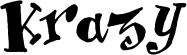 Krazy font