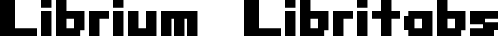 Librium + Libritabs font