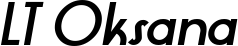 LT Oksana font